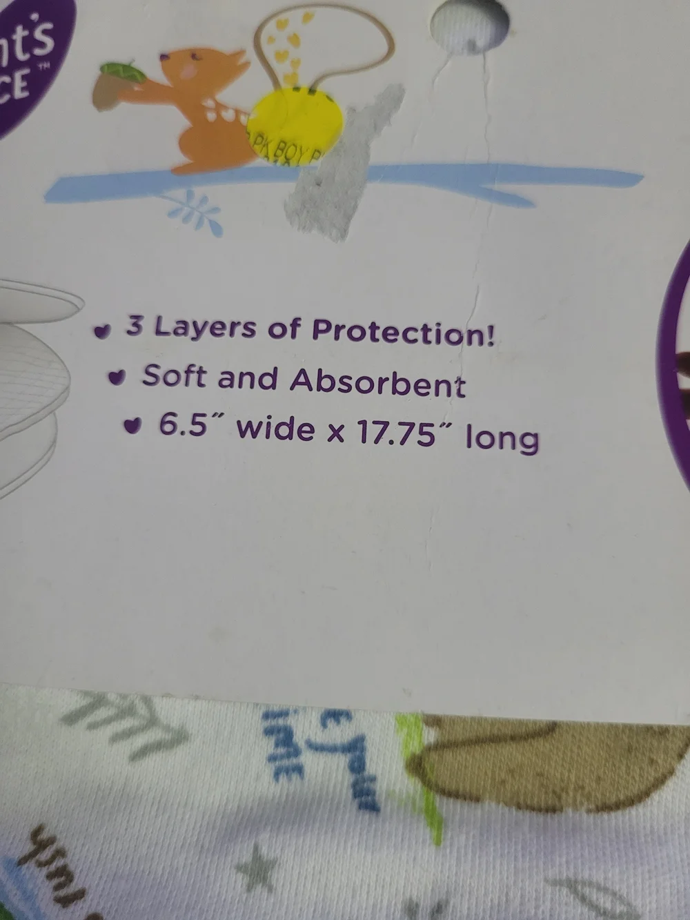 Blue Infant Burp Cloths - 3 Pack